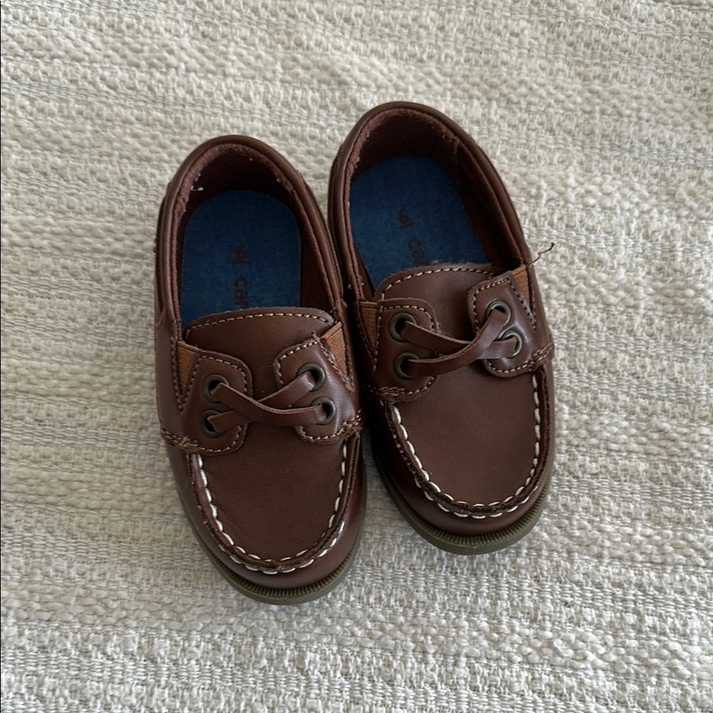 Brown Kids Boat Shoes